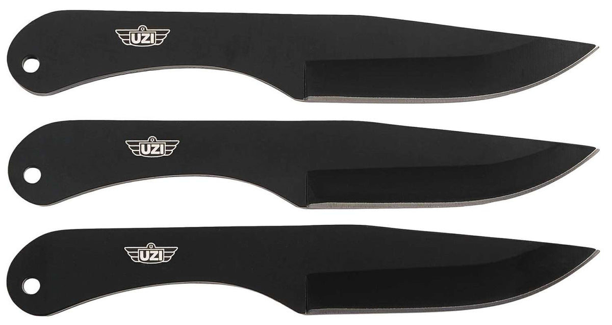 CAMP UZI-TRW-004 UZI THROWING KNIVES W/SHEATH 3PK