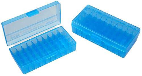 MTM P504524 Case-Gard P-50 45 ACP/10mm 50rd Clear Blue
