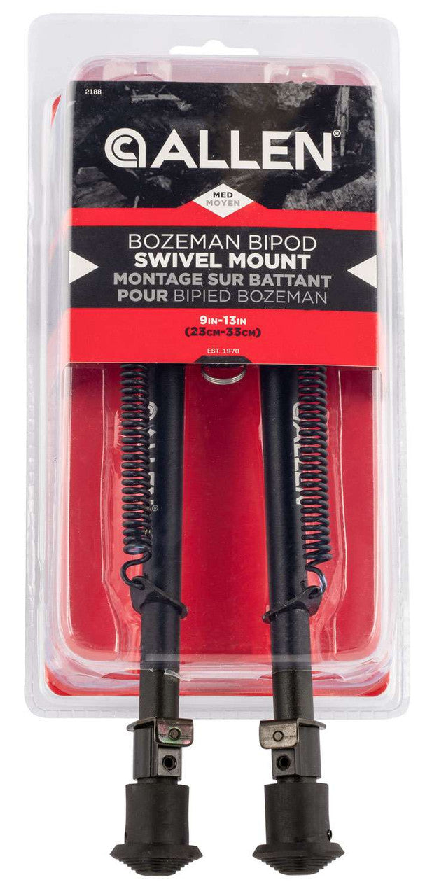 Allen 2188 Bozeman Bipod Black Aluminum 9-13 Swivel Mounted