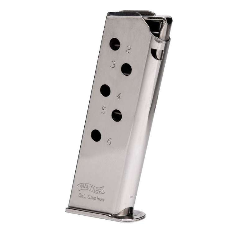 Walther Arms 2246009 PPK  380 ACP 6rd Stainless Detachable