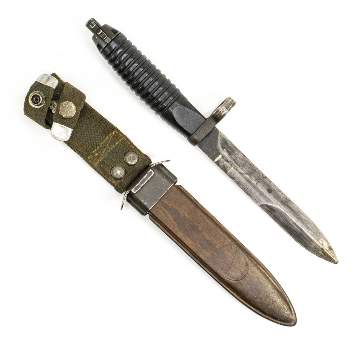 G3 Bayonet w/Scabbard, 12 Groove - Fair Condition