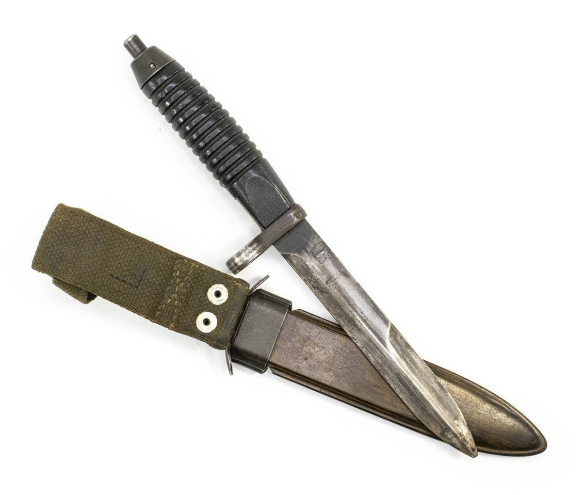 G3 Bayonet w/Scabbard, 12 Groove - Fair Condition
