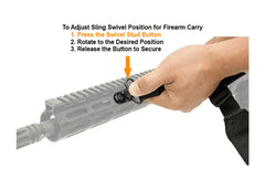 UTG PRO M-LOK STANDARD QD SLING SWIVEL ADAPTOR BLACK