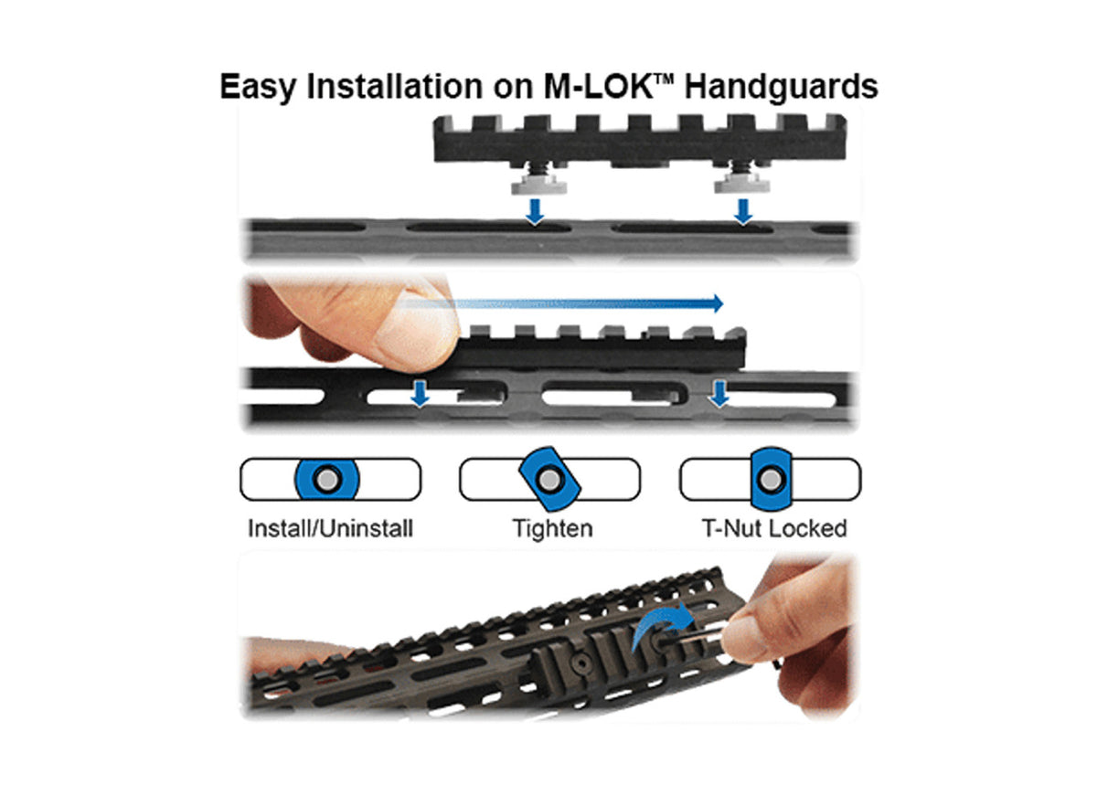 UTG PRO M-LOK STANDARD QD SLING SWIVEL ADAPTOR BLACK