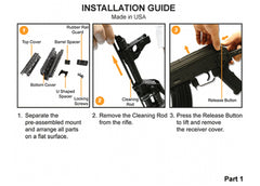 UTG Pro AK Quad Rail Handguard for Yugo M70 - MTU011