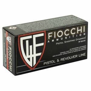 Fiocchi 38G Training Dynamics  38 Special 158 gr Full Metal Jacket (FMJ) 50 Bx/ 20 Cs