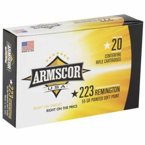 Armscor AC2232N Rifle  223 Rem 55 gr PSP Interlock BT 20 Bx/ 50 Cs