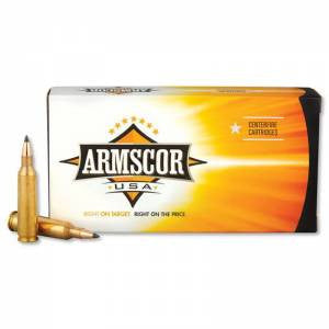 Armscor FAC2225055RV Rifle  22-250 Rem 55 gr Varmint 20 Bx/ 10 Cs