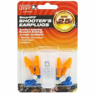 Howard Leight R01520 Multiple Use Smart Fit 25 dB Orange Ear Buds w/Blue Cord