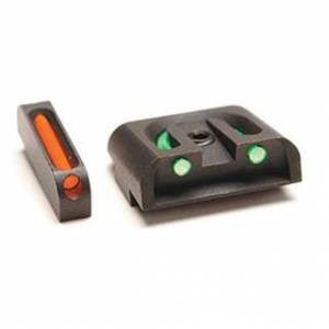 Truglo TG131G1 Brite-Site Fiber Optic Set Fits Glock 17/17L/19/22/23/24/26/27/33/34/35/38/39 Fiber Optic Red/Green Black Steel