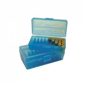 MTM P504524 Case-Gard P-50 45 ACP/10mm 50rd Clear Blue
