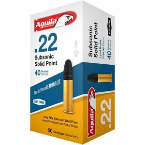 Aguila 1B220269 Standard Subsonic 22 LR 40 gr Solid Point 50rds