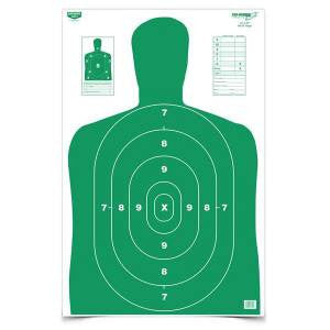 Birchwood Casey 37015 EZE-Scorer Green Target Silhouette Paper Target 23 x 35 5 Per Pack
