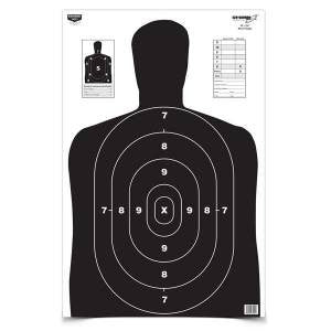 Birchwood Casey 37020 EZE-Scorer BC-27 Silhouette Paper Target 23 x 35 5 Per Pack