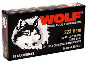 WOLF 223 55GR FMJ 20BX