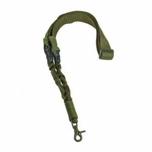 NCStar AARS1PG Single Point Sling  1.50 W x 44-60 L Adjustable Bungee Green Nylon