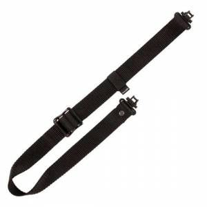 Allen 8451 Slide & Lock Sling with QD Swivels 1.25 W Adjustable Black Nylon Webbing for Rifle