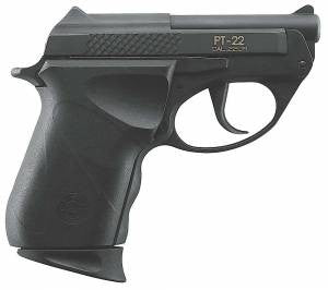 Taurus 1220031PLY PT22 DAO 22 LR 2.30 8+1 Black Blued Black Polymer Grip