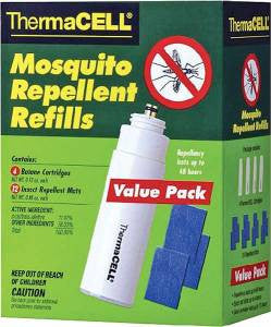 Thermacell R4 Repellent Refill  Odorless 4 Fuel Cartridges/12 Mats