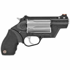 Taurus 2441029TCPLY Judge Public Defender Polymer 45 Colt (LC)/410 Gauge 5 2.50 Black Frame Stainless Steel Cylinder Black Ribber Grip Fiber Optic Front Sight