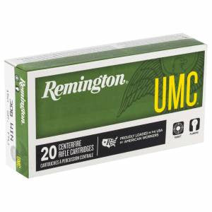 Remington Ammunition L308W4 UMC  308 Win 150 gr Full Metal Jacket (FMJ) 20 Bx/ 10 Cs