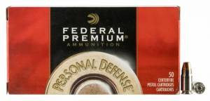 Federal P357S1 Premium Personal Defense 357 Sig 125 gr Jacketed Hollow Point (JHP) 50 Bx/ 20 Cs