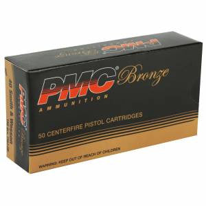 PMC 40D Bronze  40 S&W 165 gr Full Metal Jacket (FMJ) 50 Bx/ 20 Cs