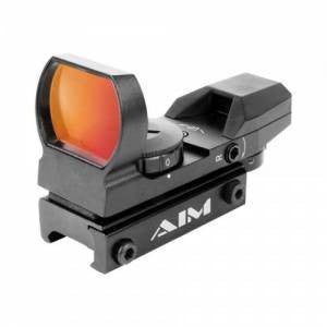 Aim Sports RT401 Reflex Classic Edition 1x 34mm 1 MOA Illuminated 4 Pattern Red CR2032 Lithium Black