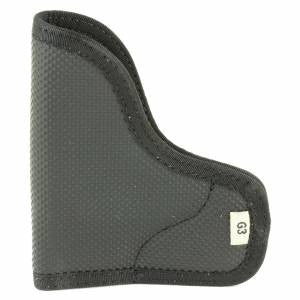 Desantis Gunhide N38BJG3Z0 Nemesis  Pocket Kel-Tec P-3AT; Ruger LCP 380 Rubberized Fabric Black