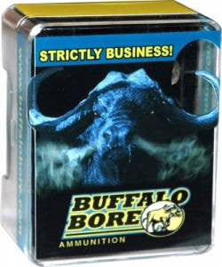 Buffalo Bore Ammunition 34B/20 Pistol  9x18 Makarov +P 115 gr Hard Cast Flat Nose (HCFN) 20 Bx/ 12 Cs