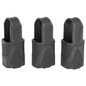 Magpul MAG003-BLK Original Magpul  9mm Subgun Black Rubber 3 Per Pack