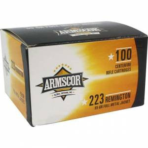 Armscor 50447 Rifle  223 Rem 55 gr Full Metal Jacket (FMJ) 100 Bx/ 12 Cs
