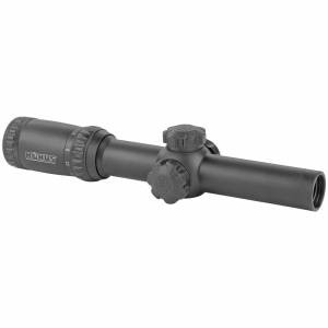 Konus 7184 KonusPro M-30 1-4x 24mm Obj 100-25 ft @ 100 yds FOV 30mm Tube Black Finish Dual Illuminated Red/Blue Engraved Circle Dot