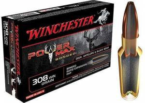 Winchester Ammo X3086BP Power Max Bonded  308 Win 180 gr Protected Hollow Point 20 Bx/ 10 Cs