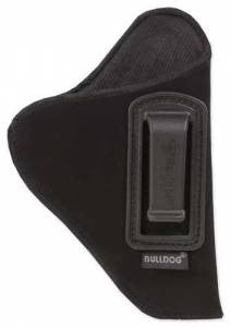 Bulldog DIP-2/24 Deluxe  Black Synthetic Suede IWB 2-2.50 Revolvers Right Hand