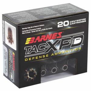 Barnes Bullets 21551 TAC-XPD 9mm Luger +P 115 gr Barnes TAC-XP Lead Free 20 Bx/ 10 Cs
