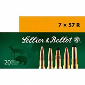 Sellier & Bellot SB757RA Rifle  7x57R 173 gr Soft Point Cut-Through Edge (SPCE) 20 Bx/ 20 Cs