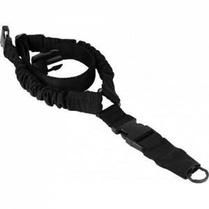 Aim Sports AOPS01B One Point Bungee Sling 1.25 W x 26 L Black Elastic Webbing Rifle