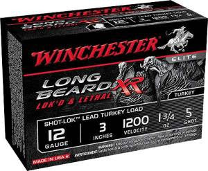 Winchester Ammo STLB1235 Long Beard XR Shot-Lok 12 Gauge 3 1 3/4 oz 5 Shot 10 Bx/ 10 Cs