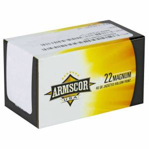 Armscor FAC22M1N Rifle  22 Mag 40 gr Jacketed Hollow Point (JHP) 50 Bx/ 40 Cs
