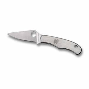 Spyderco C133P Bug  1.31 3Cr13 Stainless Steel Flat Ground Stainless Handle Folding