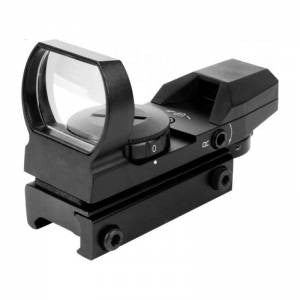 Aim Sports RT4WF1 Reflex Warfare Edition 1x 34mm 1 MOA Dual Illuminated Red/Green 4 Pattern CR2032 Lithium Black