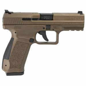Century HG4873BN TP9DA  9mm Luger 4.07 18+1 Burnt Bronze Cerakote Burnt Bronze Interchangeable Backstrap Grip