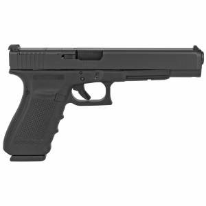 Glock PG4030103MOS G40 Gen4 MOS 10mm Auto 6.02 15+1 Long Black Steel Slide Black Interchangeable Backstrap Grip Adj Sights