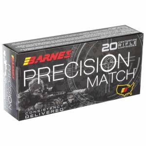 Barnes Bullets 30846 Precision Match  5.56x45mm NATO 69 gr OTM Boat Tail 20 Bx/ 10 Cs