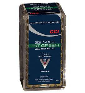 CCI 0063 Maxi-Mag TNT 22 Mag 30 gr Jacketed Hollow Point (JHP) 50 Bx/ 40 Cs