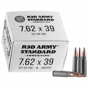 Red Army Standard AM3092 Red Army Standard 7.62x39mm 122 gr Full Metal Jacket 20 Bx/ 50 Cs