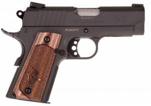 Taurus 1191101OFCAL 1911 Officer 45 ACP 3.50 6+1 Black Slide Walnut Grip