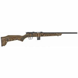 Savage 91937 Mark II Minimalist 22 WMR 10+1 18 Natural Brown Fixed Thumbhole Stock Matte Black Right Hand