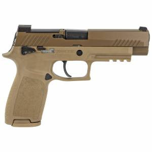 Sig Sauer 320F9M17MS P320 M17 9mm Luger 4.70 17+1 21+1 Coyote PVD Coyote Polymer Grip Manual Safety